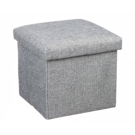 Тумба-пуф раскладной Stenson R88091 38х38х35см grey Тумба-пуф раскладной Stenson R88091 38х38х35см grey