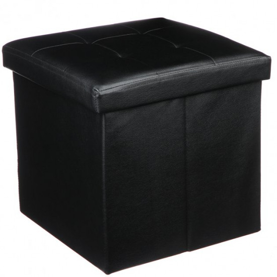 Тумба-пуф раскладной Stenson R88089 38х38х35см black Тумба-пуф раскладной Stenson R88089 38х38х35см black