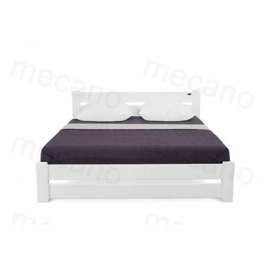 Двуспальная Кровать из дерева сосна 120*200 Престиж MECANO цвет Белый 19MKR021 Двуспальная Кровать из дерева сосна 120*200 Престиж MECANO цвет Белый 19MKR021