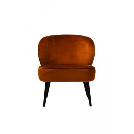 Armchair Fabio 720*620*700 metal painted black / fabric corduroy color Copper Wind Furniture Armchair Fabio 720*620*700 metal painted black / fabric corduroy color Copper Wind Furniture