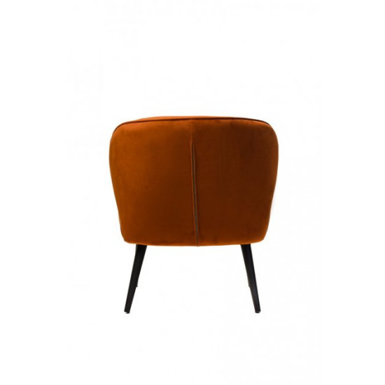 Armchair Fabio 720*620*700 metal painted black / fabric corduroy color Copper Wind Furniture Armchair Fabio 720*620*700 metal painted black / fabric corduroy color Copper Wind Furniture
