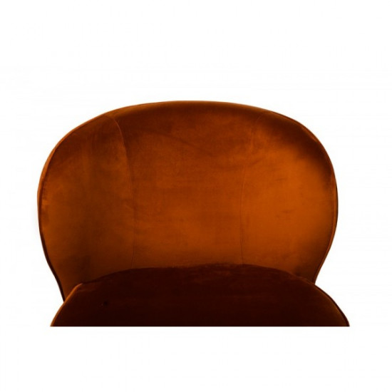 Armchair Fabio 720*620*700 metal painted black / fabric corduroy color Copper Wind Furniture Armchair Fabio 720*620*700 metal painted black / fabric corduroy color Copper Wind Furniture