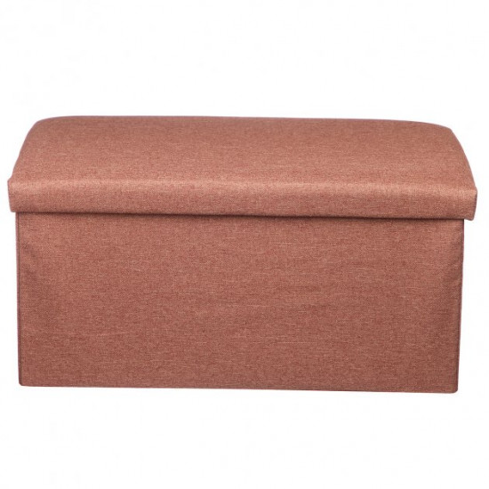 Folding pouffe STENSON 60 x 30 cm (R88095) Orange Folding pouffe STENSON 60 x 30 cm (R88095) Orange