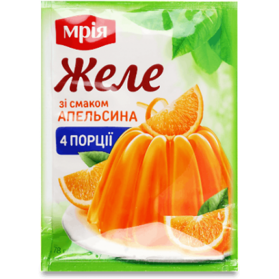 Упаковка Желе Мрія Апельсин 78 г х 56 шт (4823077637919) Упаковка Желе Мрія Апельсин 78 г х 56 шт (4823077637919)