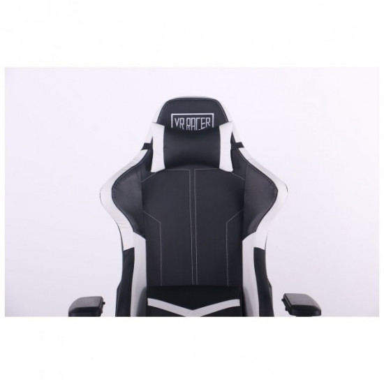 Крісло геймерське AMF VR Racer Expert Mentor чорний/білий