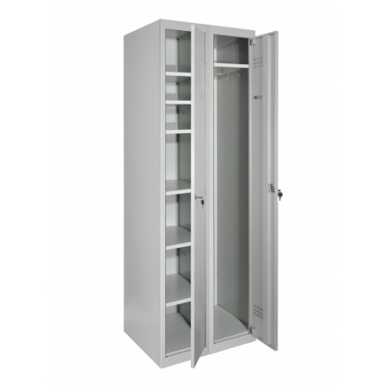 Шкаф хозяйственный металлический LEVMETAL ШГМ 7/40/2 (180х80х50) Шкаф хозяйственный металлический LEVMETAL ШГМ 7/40/2 (180х80х50)