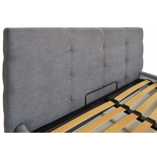 Кровать Manchester Standart 120 х 190 см Мисти Grey Серая Кровать Manchester Standart 120 х 190 см Мисти Grey Серая