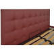 Кровать Chester Standart 120 х 190 см Fly 2223 Бордовая Кровать Chester Standart 120 х 190 см Fly 2223 Бордовая