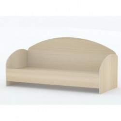 Children's single bed made of chipboard PVC edge KR-1 Prestige 80x190 Yew furniture Milk oak