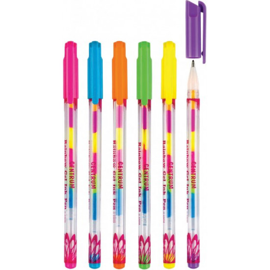 Set of Centrum Rainbow Gel pens with glitter 6 pcs 0.8 mm (4030969807873) Set of Centrum Rainbow Gel pens with glitter 6 pcs 0.8 mm (4030969807873)
