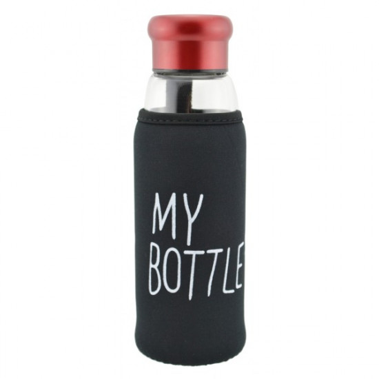 Стеклянная бутылка My Bottle 420 мл с ситечком для заварки Оригинал красный Стеклянная бутылка My Bottle 420 мл с ситечком для заварки Оригинал красный