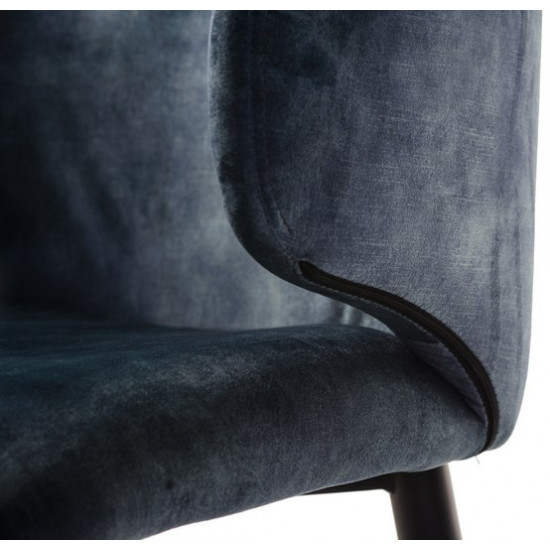 Chair Vetro Mebel M-37 Blue pearl (M-37-blue) Chair Vetro Mebel M-37 Blue pearl (M-37-blue)