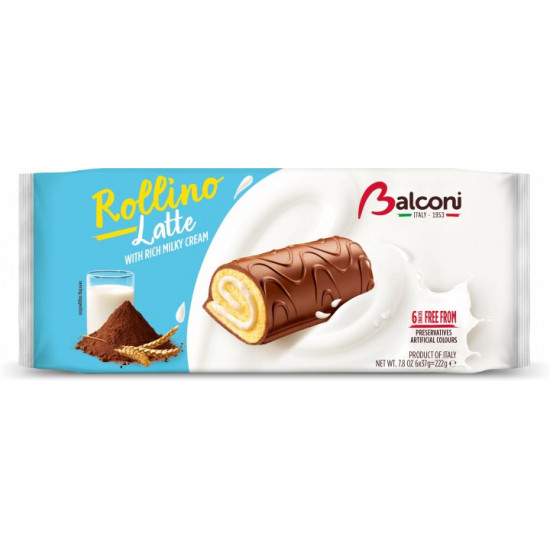 Міні рулети Balconi Латте 222 г (8001585001323) Міні рулети Balconi Латте 222 г (8001585001323)