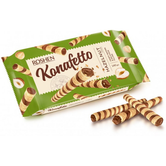 Упаковка трубочок Konafetto з горіховою начинкою 140 г х 15 шт (4823077633065) Упаковка трубочок Konafetto з горіховою начинкою 140 г х 15 шт (4823077633065)