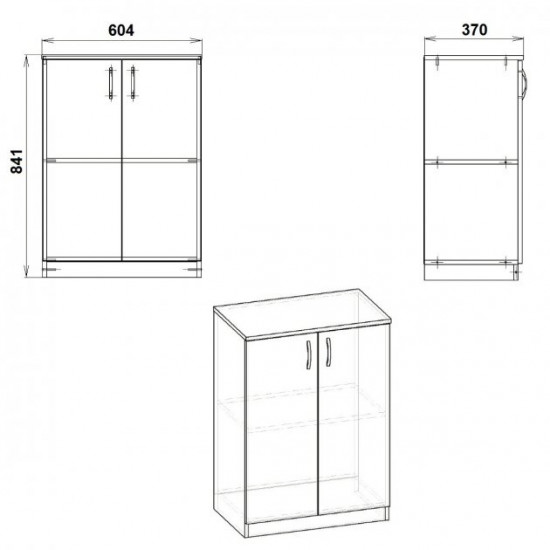 Office cabinet KSH-17 Companit Nymphea Alba Office cabinet KSH-17 Companit Nymphea Alba
