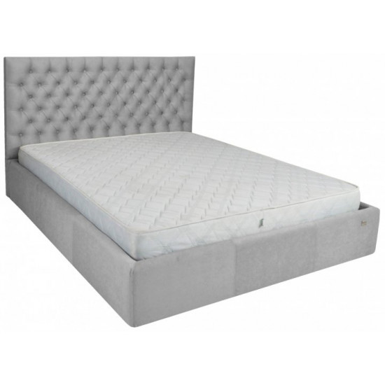 Кровать Cambridge Standard 140 х 190 см Fibril 07 Серая Кровать Cambridge Standard 140 х 190 см Fibril 07 Серая