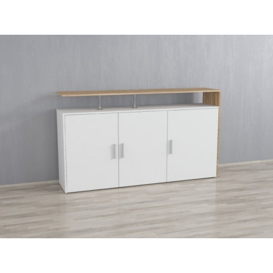 Тв тумба Nellie Ш 1600 / В 916 / Г 350 Білий-Дуб сонома Тв тумба Nellie Ш 1600 / В 916 / Г 350 Білий-Дуб сонома