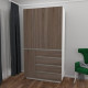 Hinged wardrobe FlashNika Hold 41 Nymphea alba + Sonoma truffle oak Hinged wardrobe FlashNika Hold 41 Nymphea alba + Sonoma truffle oak