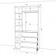 Hinged wardrobe FlashNika Hold 41 Nymphea alba + Sonoma truffle oak Hinged wardrobe FlashNika Hold 41 Nymphea alba + Sonoma truffle oak