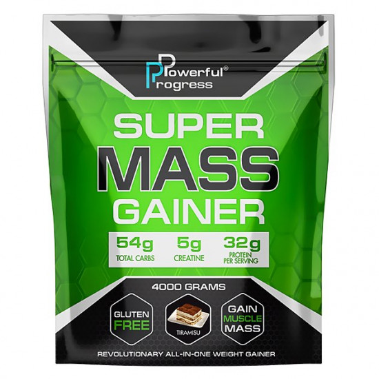 Гейнер Powerful Progress Super Mass Gainer 4 кг Тирамису Гейнер Powerful Progress Super Mass Gainer 4 кг Тирамису