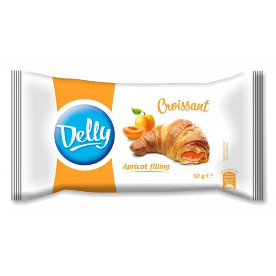 Упаковка круасанів Delly з абрикосовою начинкою 30 штук по 50 г (5941384002073) Упаковка круасанів Delly з абрикосовою начинкою 30 штук по 50 г (5941384002073)