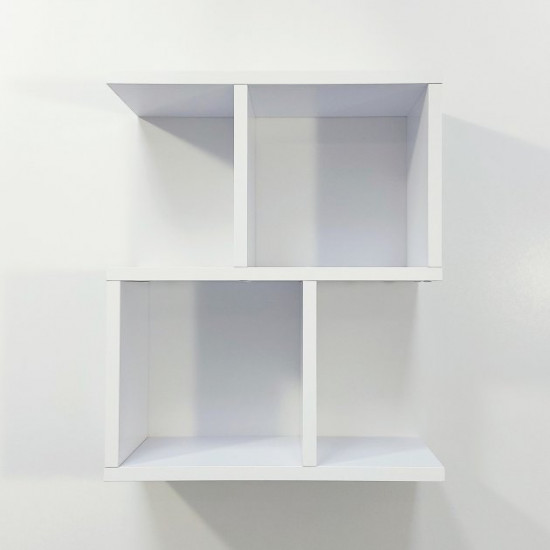 Wall shelf Akron 484x400x180mm White (40C1) Wall shelf Akron 484x400x180mm White (40C1)