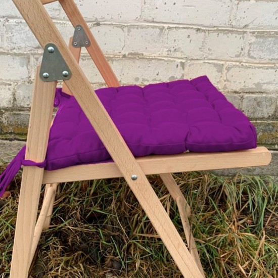 Подушка на стул квадратная стеганная серия Gabi 38x38x5 Фиолетовый ( 3233 ) Подушка на стул квадратная стеганная серия Gabi 38x38x5 Фиолетовый ( 3233 )