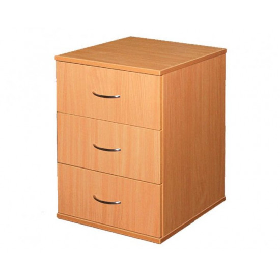 Buchina Zet bedside table on adjustable legs with three drawers 40.3x40.3x59.6cm Cherry Buchina Zet bedside table on adjustable legs with three drawers 40.3x40.3x59.6cm Cherry