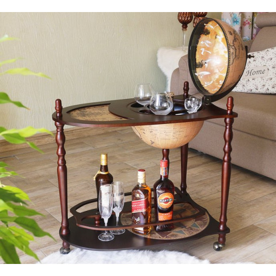 Globe bar with table Zodiac cream sphere 33 cm Grand Present 33035N Globe bar with table Zodiac cream sphere 33 cm Grand Present 33035N