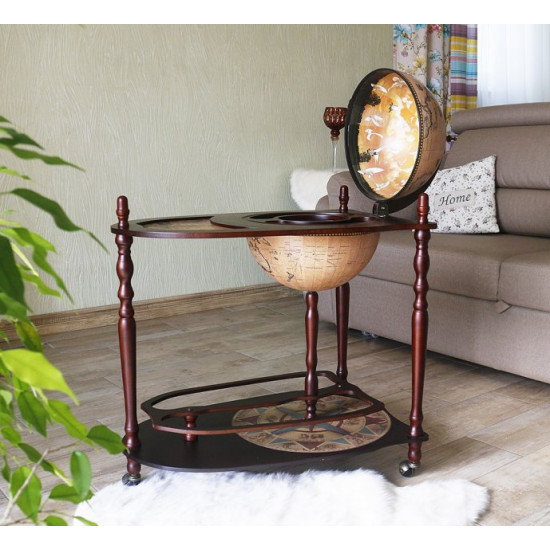 Globe bar with table Zodiac cream sphere 33 cm Grand Present 33035N Globe bar with table Zodiac cream sphere 33 cm Grand Present 33035N