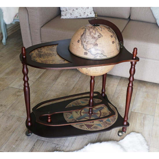 Globe bar with table Zodiac cream sphere 33 cm Grand Present 33035N Globe bar with table Zodiac cream sphere 33 cm Grand Present 33035N