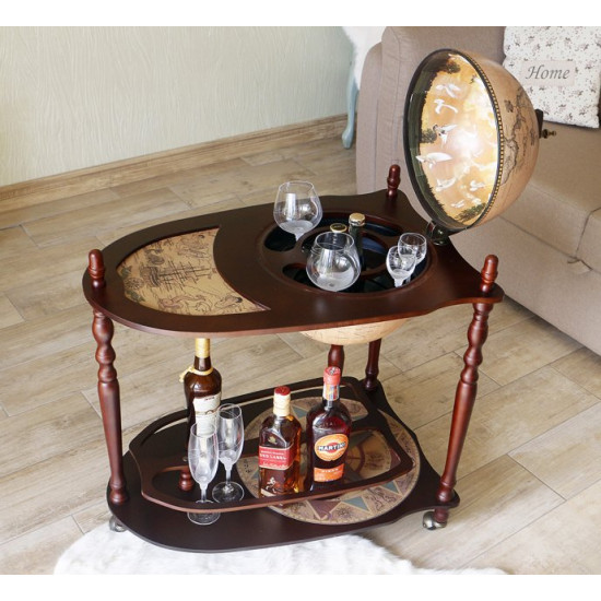 Globe bar with table Zodiac cream sphere 33 cm Grand Present 33035N Globe bar with table Zodiac cream sphere 33 cm Grand Present 33035N