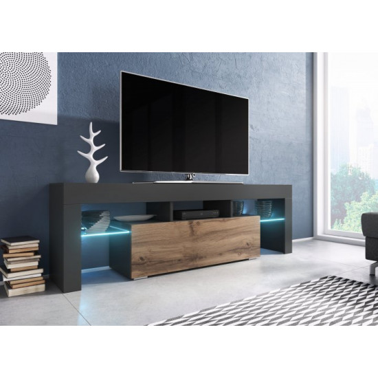 Тумба ТВ CAMA TORO 138 Антрацит/Дуб вотан з підсвіткою Тумба ТВ CAMA TORO 138 Антрацит/Дуб вотан з підсвіткою