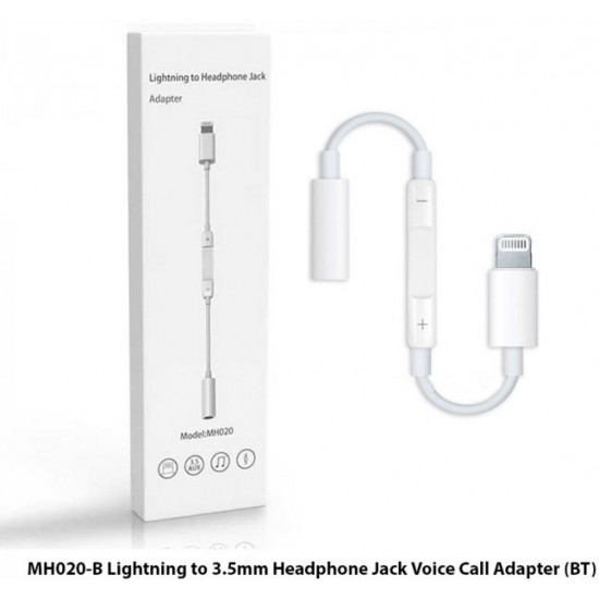 Адаптер XoKo Lightning - 3.5 mm Jack для Apple iPhone (OPT-MH020) Адаптер XoKo Lightning - 3.5 mm Jack для Apple iPhone (OPT-MH020)