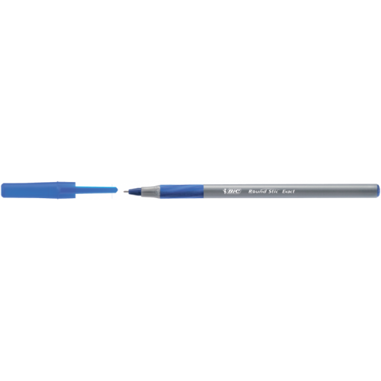 Ballpoint pen BiC Round Stic Exact oval body with rubber grip Blue (bc918543) Ballpoint pen BiC Round Stic Exact oval body with rubber grip Blue (bc918543)