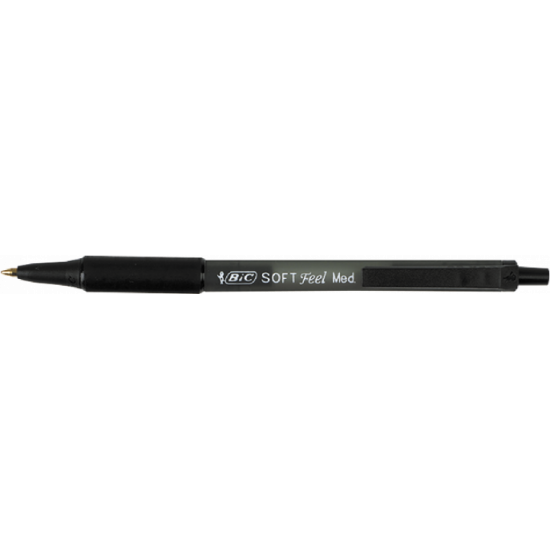 Ручка шариковая автоматическая BiC Soft Clic Grip с резиновым грипом Черная (bc837397) Ручка шариковая автоматическая BiC Soft Clic Grip с резиновым грипом Черная (bc837397)