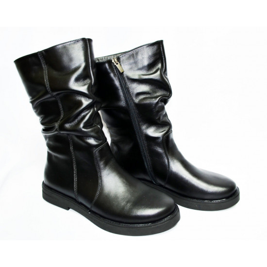 Half boots on fur made of genuine leather.Free shipping Half boots on fur made of genuine leather.Free shipping