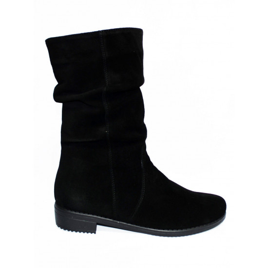 Half boots from natural suede.Free shipping Half boots from natural suede.Free shipping