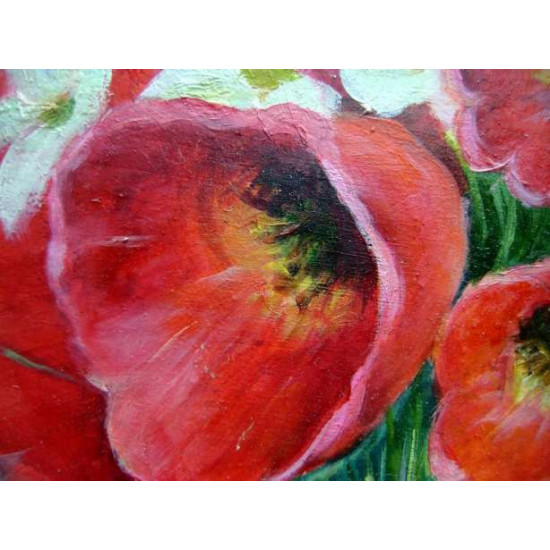 Tulips 62 x 50 cm authors manual work Tulips 62 x 50 cm authors manual work