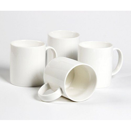 White Cup Ceramic Sublimation cup Standart. 4 pieces White Cup Ceramic Sublimation cup Standart. 4 pieces
