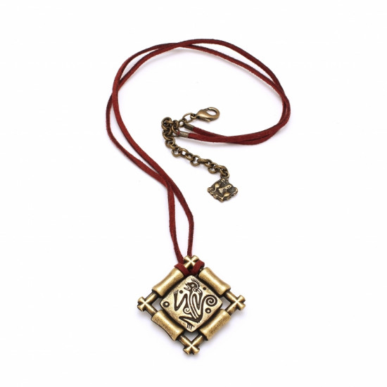 THE PENDANT OF THE FIERY MONKEY, BRONZE, BORDER ZAMSCH. BRAND Scythian Ethnica. Free shipping THE PENDANT OF THE FIERY MONKEY, BRONZE, BORDER ZAMSCH. BRAND Scythian Ethnica. Free shipping