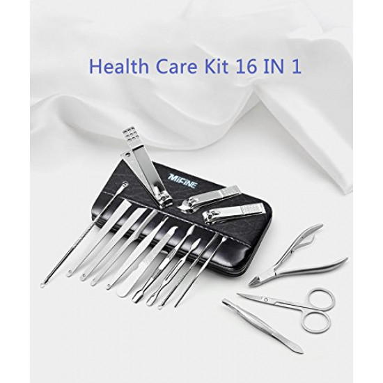 Manicure Pedicure Set Nail Clippers - Mifine 16 In 1 Stainless Steel...Shipping: FREE Standard International Shipping Manicure Pedicure Set Nail Clippers - Mifine 16 In 1 Stainless Steel...Shipping: FREE Standard International Shipping
