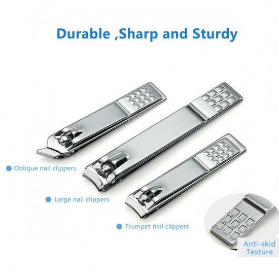 Manicure Pedicure Set Nail Clippers - Mifine 16 In 1 Stainless Steel...Shipping: FREE Standard International Shipping Manicure Pedicure Set Nail Clippers - Mifine 16 In 1 Stainless Steel...Shipping: FREE Standard International Shipping