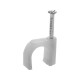 100 x 9mm .White. Round Cable Clips -Coax/CAT6 Sky Wall Mounts Aerial B 100 x 9mm .White. Round Cable Clips -Coax/CAT6 Sky Wall Mounts Aerial B