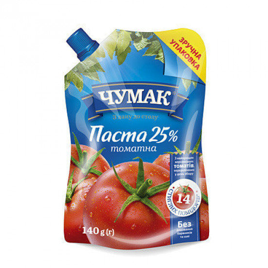 Chumak. Tomato paste 25%, DP 140g 3 pieces Chumak. Tomato paste 25%, DP 140g 3 pieces