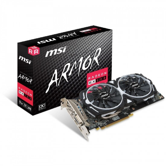 MSI PCI-Ex Radeon RX 580 ARMOR 8G / 4G GDDR5 (256 біт) (1340/8000) (DVI, 2 x HDMI, 2 x DisplayPort) (RX 580 ARMOR 8G / 4G) MSI PCI-Ex Radeon RX 580 ARMOR 8G / 4G GDDR5 (256 біт) (1340/8000) (DVI, 2 x HDMI, 2 x DisplayPort) (RX 580 ARMOR 8G / 4G)