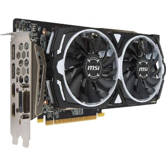 MSI PCI-Ex Radeon RX 580 ARMOR 8G / 4G GDDR5 (256 біт) (1340/8000) (DVI, 2 x HDMI, 2 x DisplayPort) (RX 580 ARMOR 8G / 4G) MSI PCI-Ex Radeon RX 580 ARMOR 8G / 4G GDDR5 (256 біт) (1340/8000) (DVI, 2 x HDMI, 2 x DisplayPort) (RX 580 ARMOR 8G / 4G)