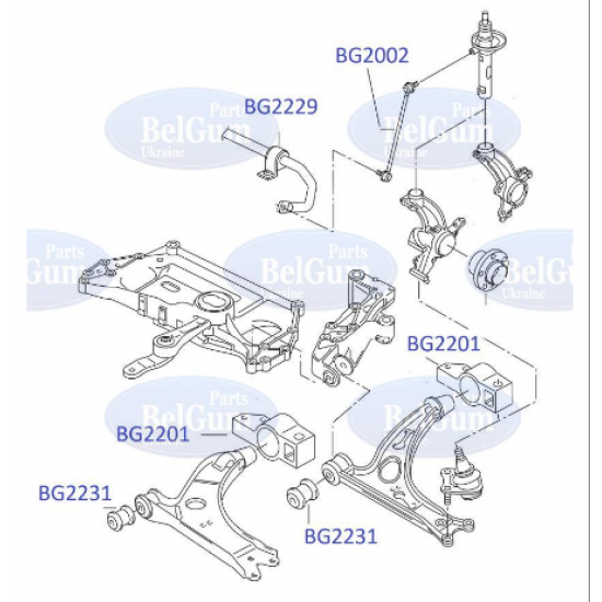 Front suspension kit, silent block (4 pcs.), stabilizer bushing Ø 23.6 (2 pcs.), stabilizer link (2 pcs.) VW Caddy/Golf 5,6/Passat 6,7,Alltrack/Tiguan/Touran,CC Front suspension kit, silent block (4 pcs.), stabilizer bushing Ø 23.6 (2 pcs.), stabilizer link (2 pcs.) VW Caddy/Golf 5,6/Passat 6,7,Alltrack/Tiguan/Touran,CC