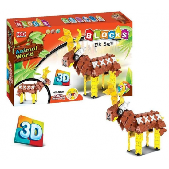 3D Construction Set Animal World - Deer, 287 Parts 3D Construction Set Animal World - Deer, 287 Parts