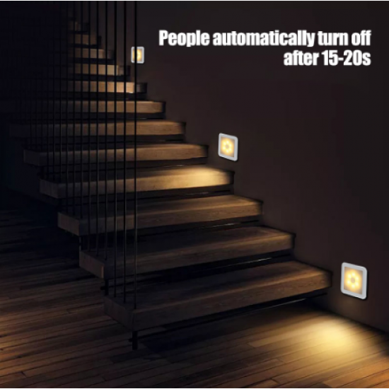 New Night Light Smart Motion Sensor LED Night Lamp Battery Operated WC Bedside Lamp For Room Hallway Pathway Toilet DA New Night Light Smart Motion Sensor LED Night Lamp Battery Operated WC Bedside Lamp For Room Hallway Pathway Toilet DA